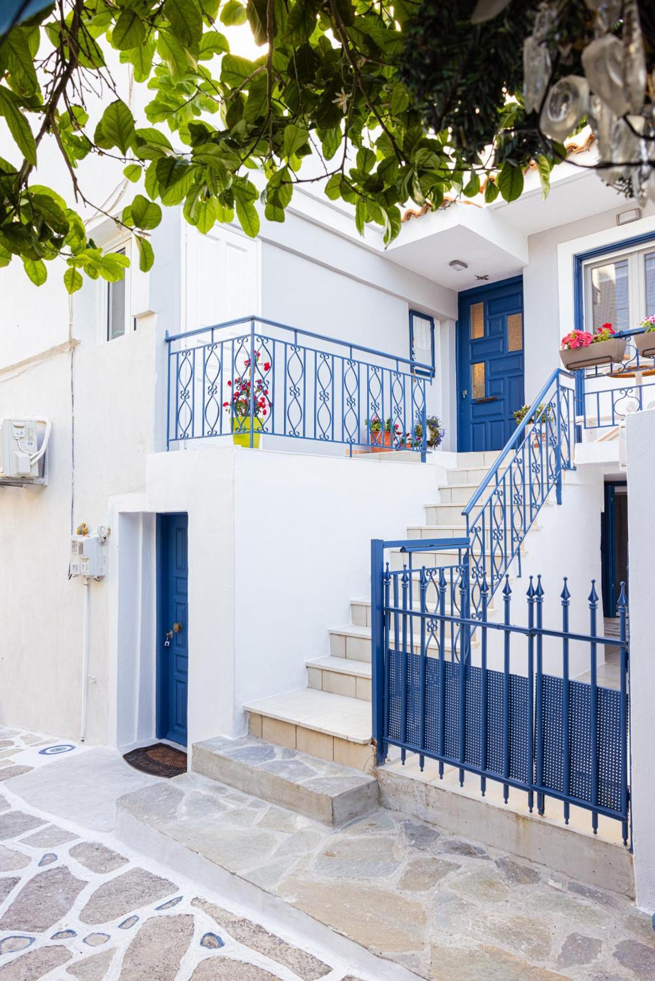 Pythagorio Blue Street Apartment With Balcony Eksteriør billede
